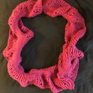 Charlotte Russe Pink Knit Infinity Scarf